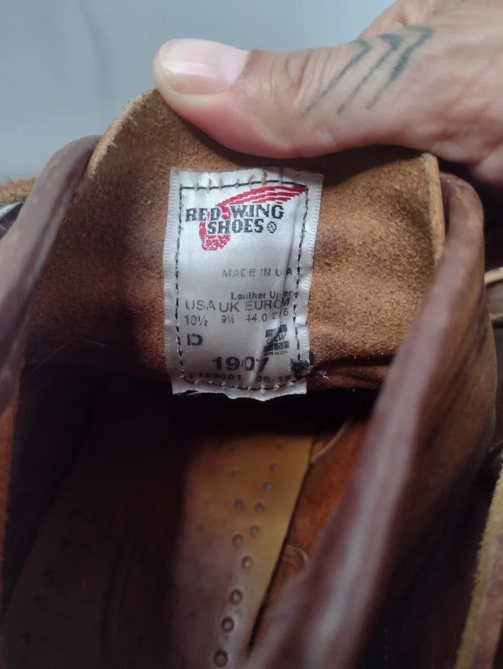 Red Wing 1907 6-in Moc-Toe  US Men's 10.5 Brown Leather Work Boots